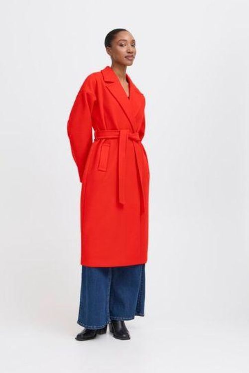 ICHI Outerwear (20123144/Fiery Red) - WeekendMode