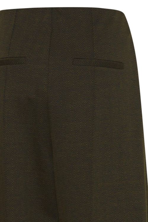 ICHI Pants Casual (20121602/Black/Lizard Herringbone) - WeekendMode