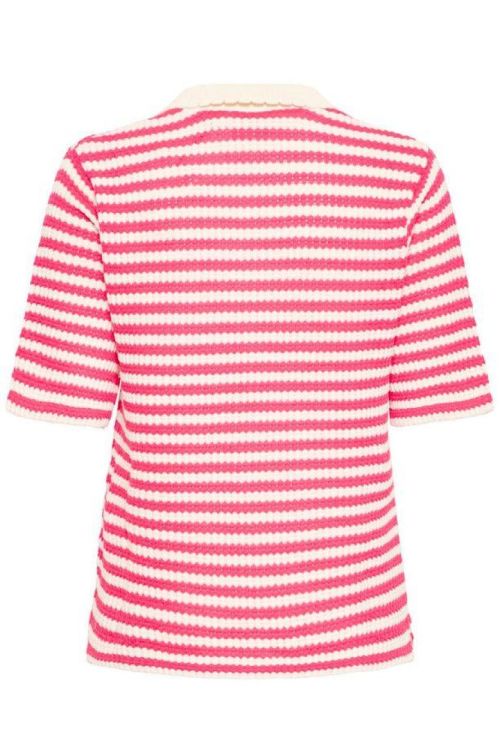 ICHI Short sleeve (20125585/AZALEA BIRCH STRIPE) - WeekendMode