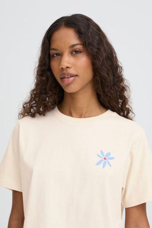 ICHI Short sleeve (20125182/BIRCH / MULTI) - WeekendMode