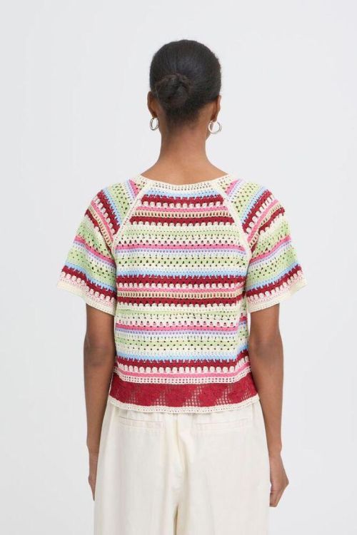 ICHI Short sleeve (20125661/MULTICOLOR STRIPE) - WeekendMode