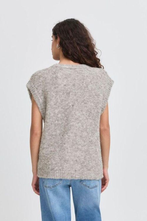 ICHI Sleeveless (20124197/Light grey melange) - WeekendMode
