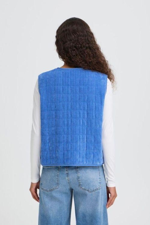 ICHI Waistcoat (20125234/Nebulas Blue) - WeekendMode