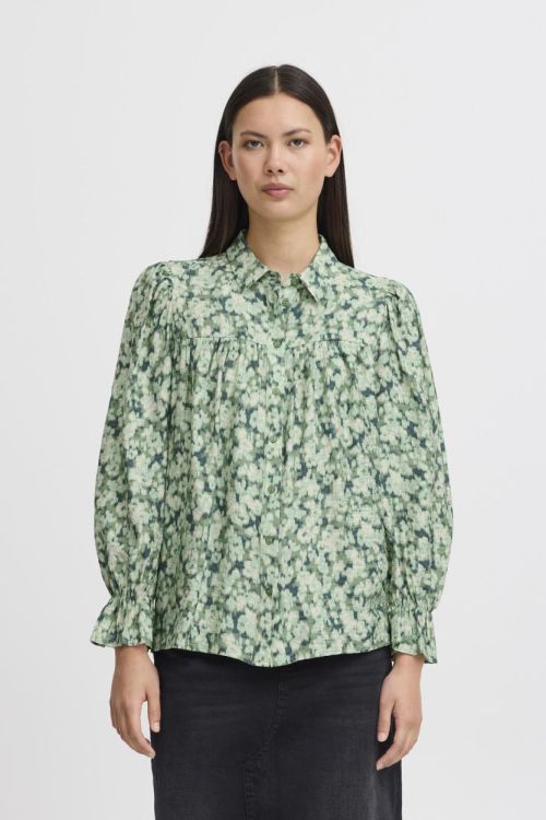 ICHI Woven Shirt l/s (20121467/Ming Flower aop) - WeekendMode