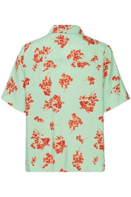 ICHI Woven Shirt s/s (20120750/Green) - WeekendMode