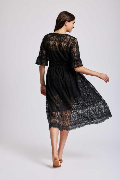 Iconique Absolut noir Celine maxi dress  (IC24-136-BLK) - WeekendMode
