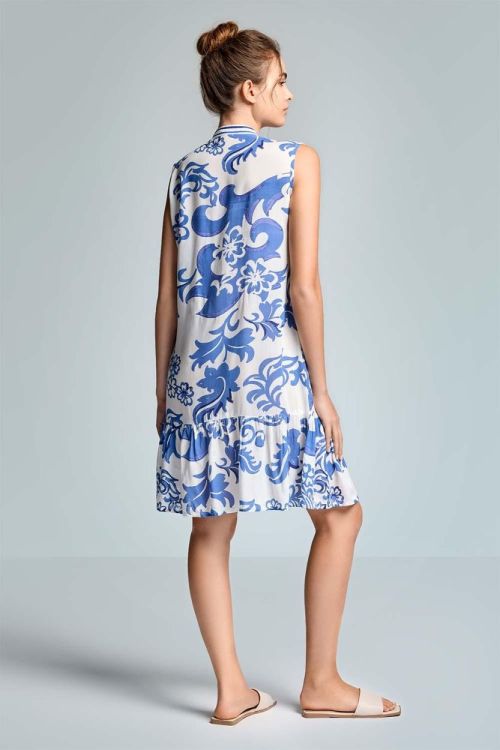 Iconique Daphne Sleeveless Shirt Dress (IC26-036-MLT) - WeekendMode