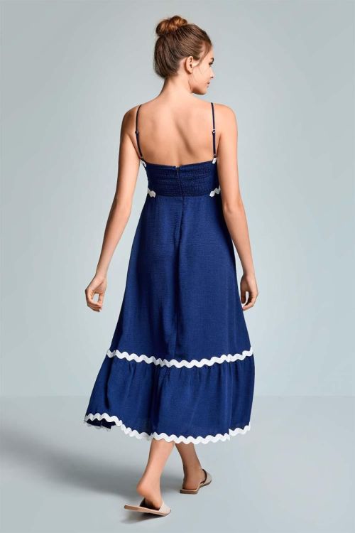 Iconique Francine Strappy Midi Dress (IC26-051-NBLU) - WeekendMode