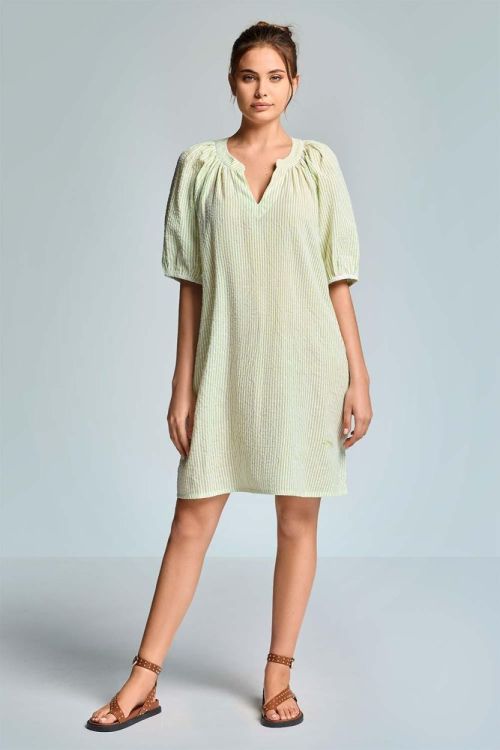 Iconique Giorgia 3/4 Sleeves Loose Fit Dress (IC26-103-GREEN) - WeekendMode