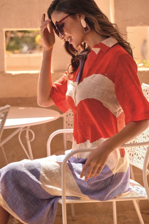 Iconique Lydia Maxi Kaftan (IC26-078-MLT) - WeekendMode