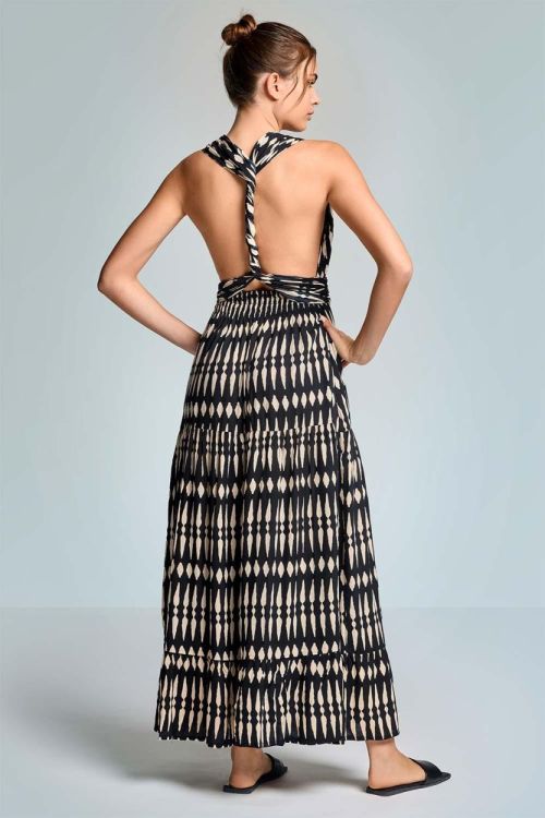 Iconique Savannah Halterneck Dress (IC26-112-MLT) - WeekendMode