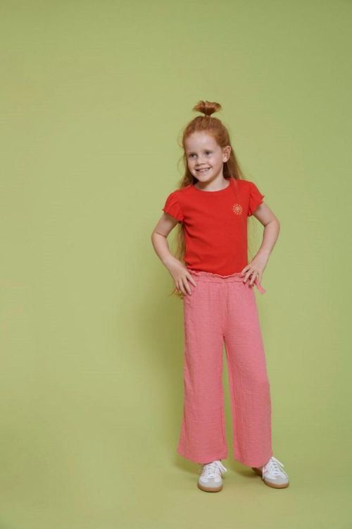 Jubel Culotte mousseline - Salsa Sunset (92200508/Roze) - WeekendMode