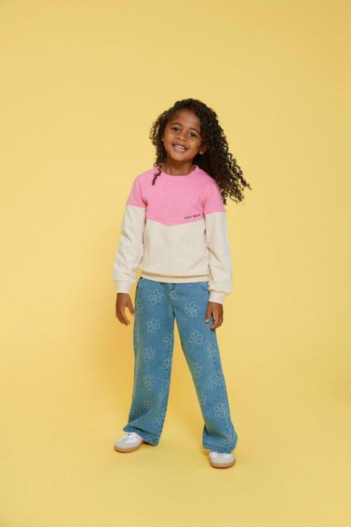 Jubel Jeans wide leg AOP - Rolling into Spring (92200500/L.blauw denim) - WeekendMode