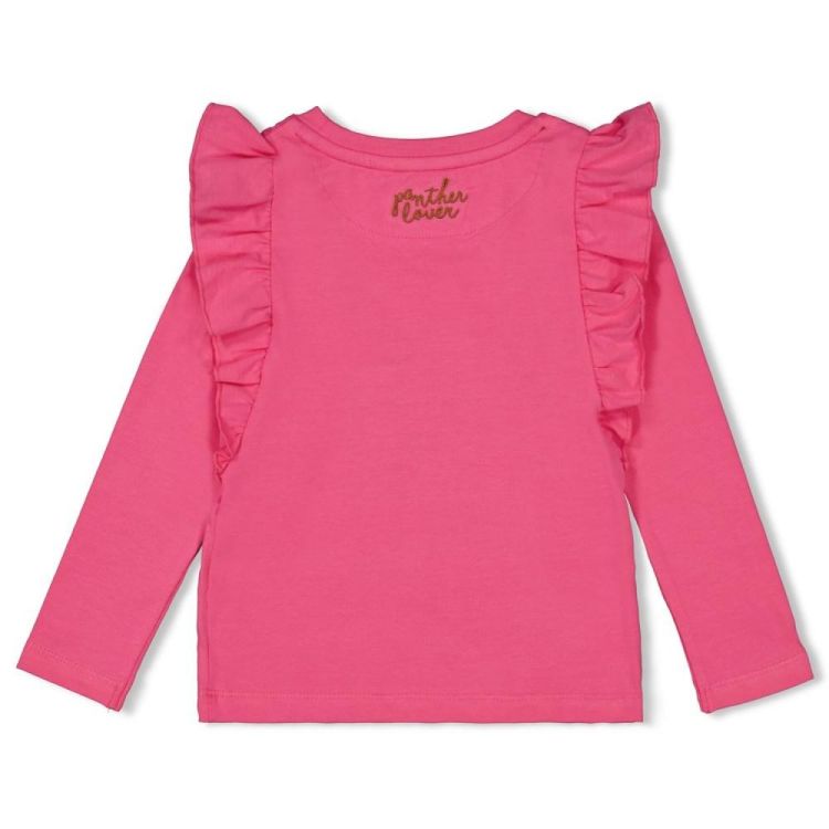 Jubel Longsleeve ruches - Color Me Panther (91600354/Roze) - WeekendMode