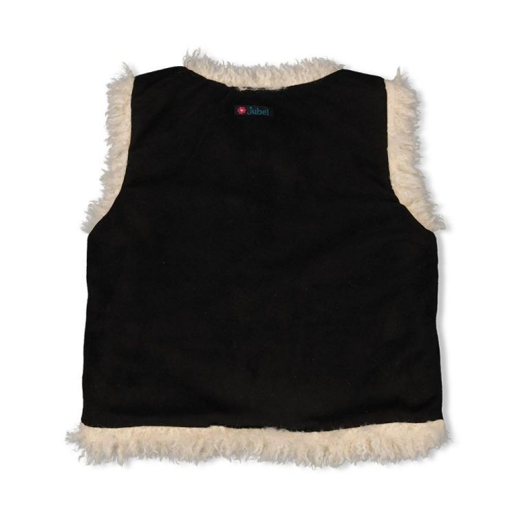 Jubel Omkeerbaar gilet suède look teddy - Girl (91200015/Antraciet) - WeekendMode