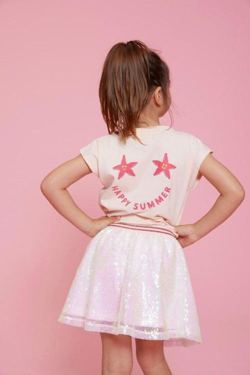 Jubel Pailetten rok - Lazy Lagoon (90600324/l.Roze) - WeekendMode