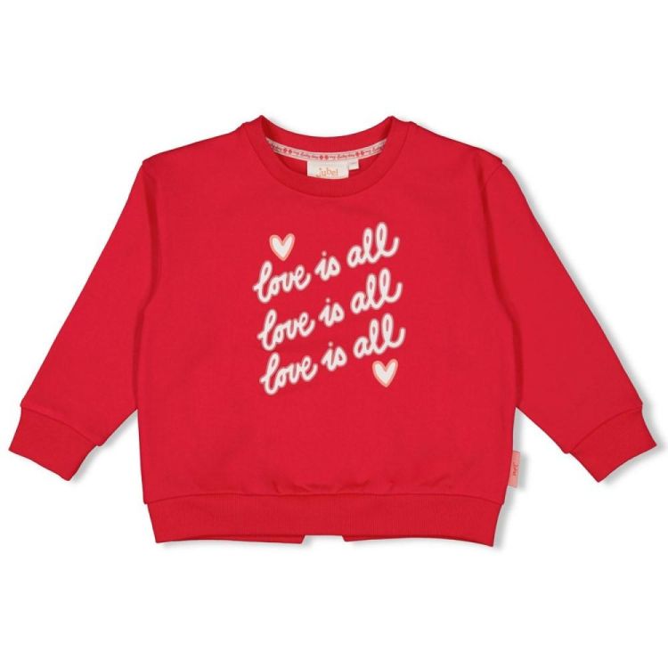 Jubel Sweater - Queen Of Hearts (91600445/Rood) - WeekendMode