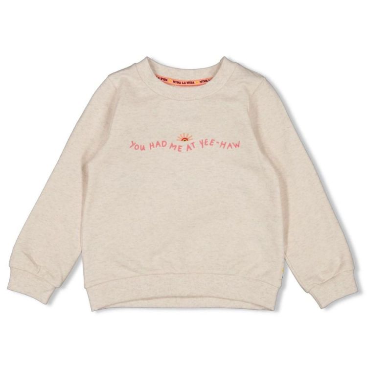 Jubel Sweater - Salsa Sunset (91600464/Offwhite melange) - WeekendMode