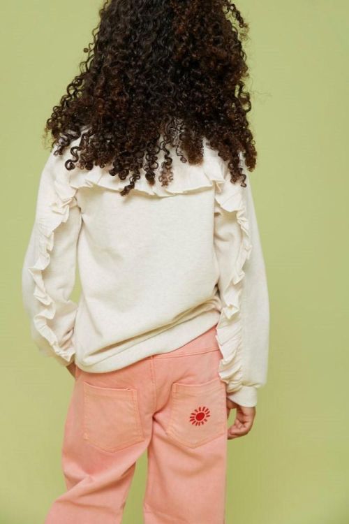 Jubel Sweater - Salsa Sunset (91600464/Offwhite melange) - WeekendMode