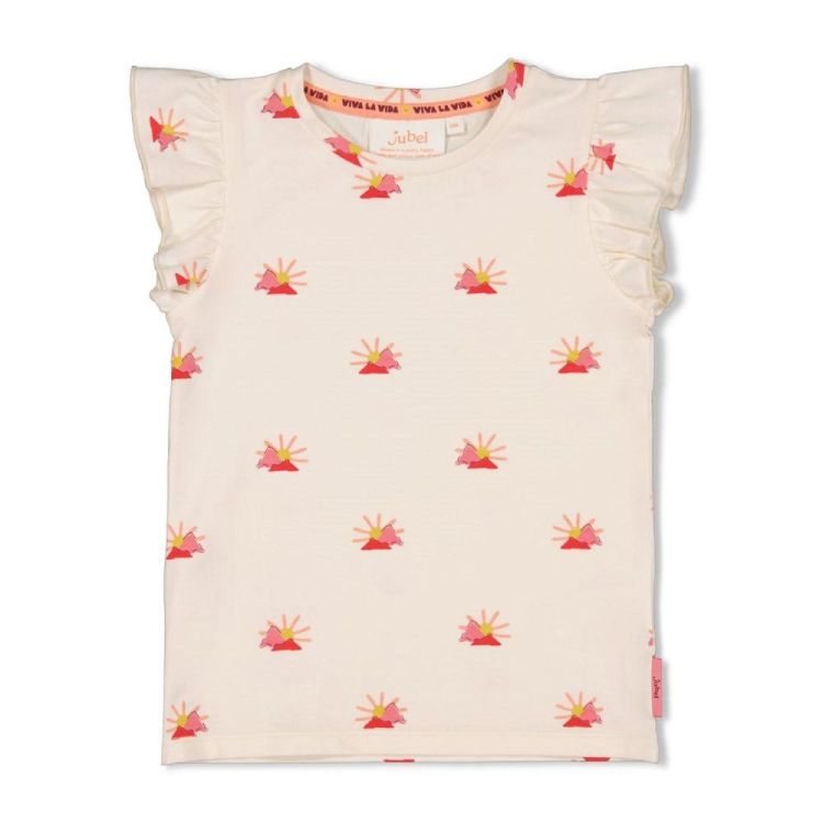 Jubel T-shirt AOP - Salsa Sunset (91700442/Offwhite) - WeekendMode