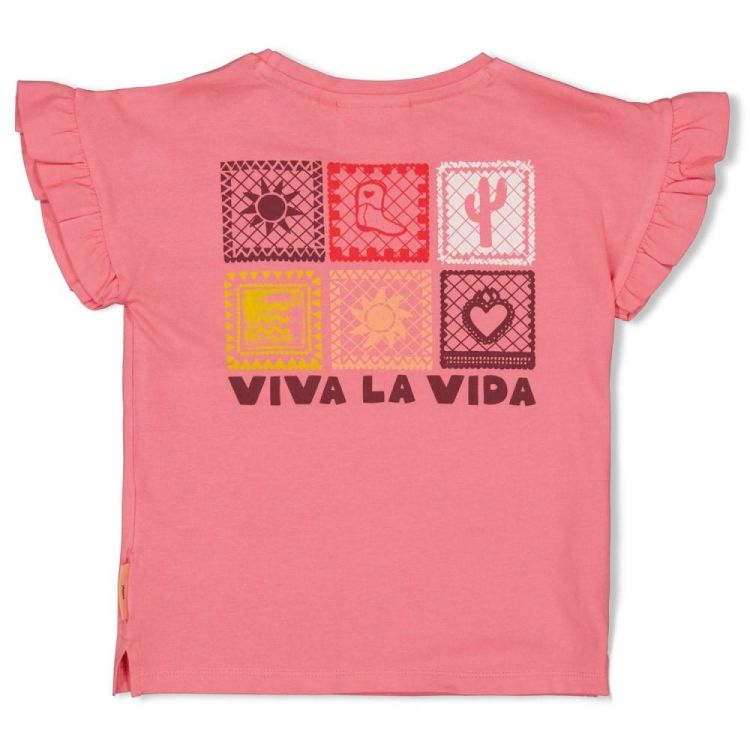 Jubel T-shirt met backprint - Salsa Sunset (91700439/Roze) - WeekendMode