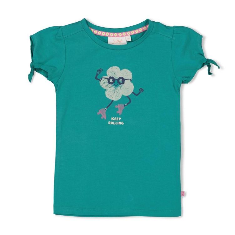 Jubel T-shirt - Rolling into Spring (91700428/Groen) - WeekendMode