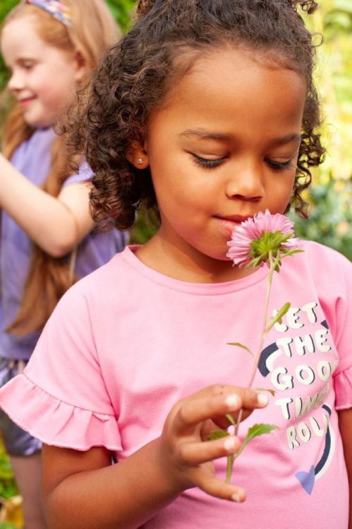 Jubel T-shirt - Rolling into Spring (91700429/Roze) - WeekendMode