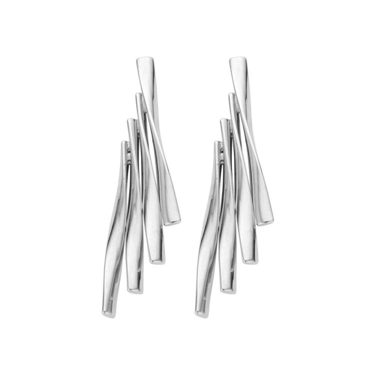 Les Cordes Oorbellen DOB121 (80001394/Zilverkleurig) - WeekendMode