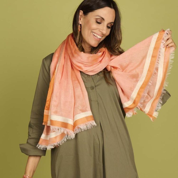 Les Cordes Sjaal LCSCARVES175 (77937602/ORANGE) - WeekendMode