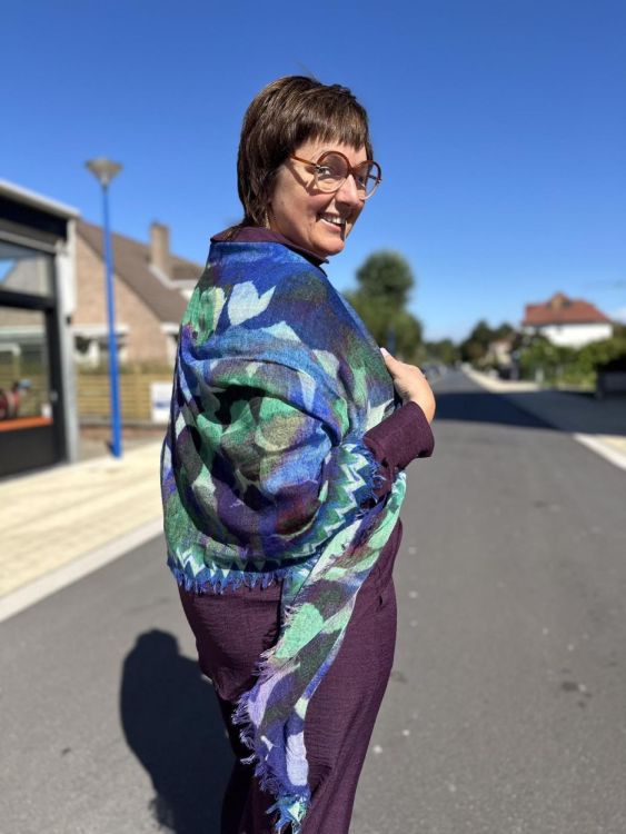 Les Cordes Sjaal LCSCARVES189 (77938314/Blauw) - WeekendMode