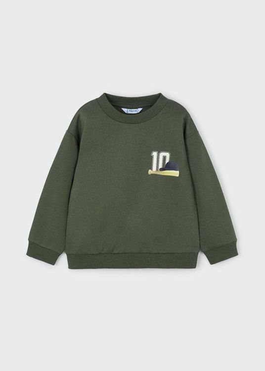 Mayoral Kids back print pullover (5A.4401/Groen) - WeekendMode