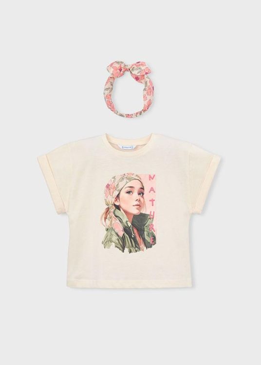 Mayoral Kids Band t-shirt s/s (3010/Chickpea) - WeekendMode