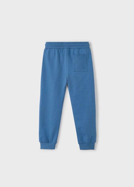 Mayoral Kids Basic cuffed fleece trousers (5G.742/Blue) - WeekendMode