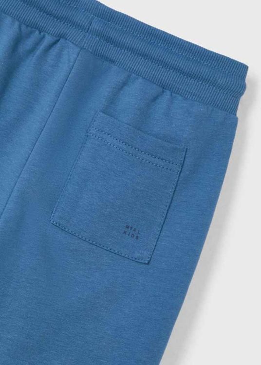 Mayoral Kids Basic cuffed fleece trousers (5G.742/Blue) - WeekendMode