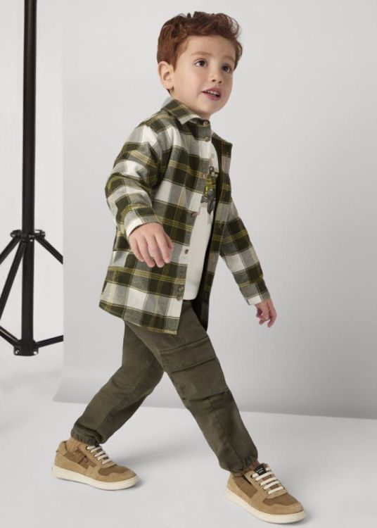 Mayoral Kids Cargo pants (5F.4537/Moss) - WeekendMode