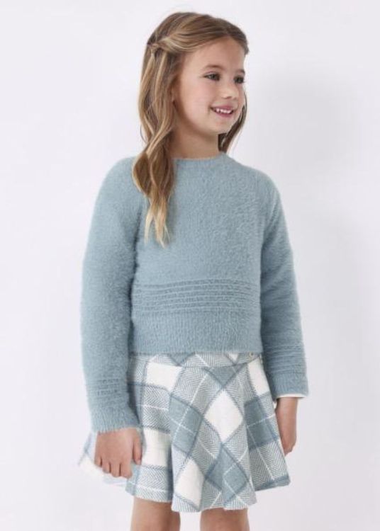 Mayoral Kids Check skirt (6A.4902/H.Bluebell) - WeekendMode