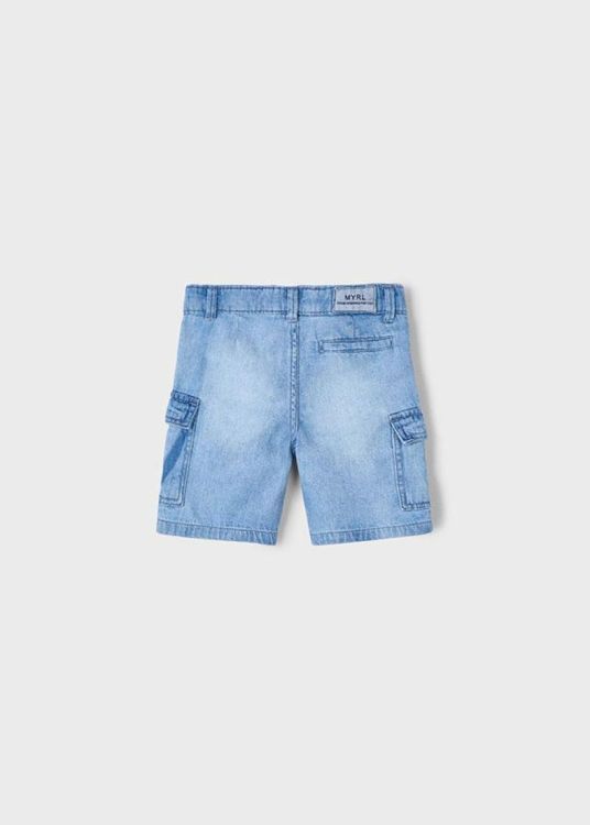 Mayoral Kids Denim cargo bermuda (5J.3229/Bleach) - WeekendMode