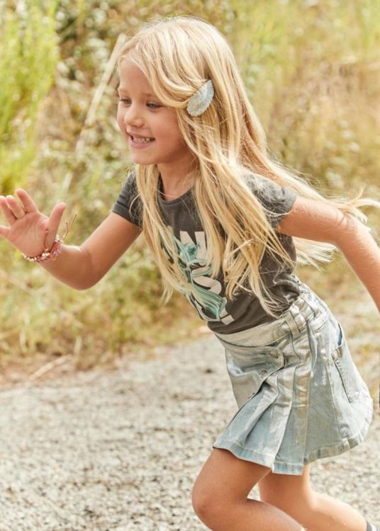 Mayoral Kids Denim skirt (6F.3902/Bleachfoil) - WeekendMode