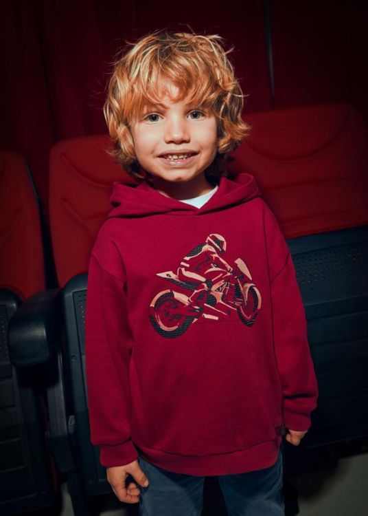 Mayoral Kids Embossment print pullover (5E.4407/Rood) - WeekendMode