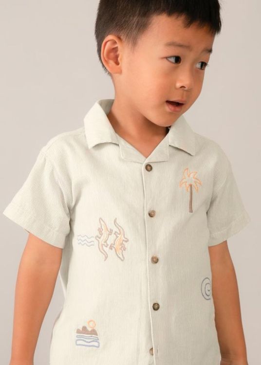 Mayoral Kids Embriodered shirt (3114/Linen) - WeekendMode