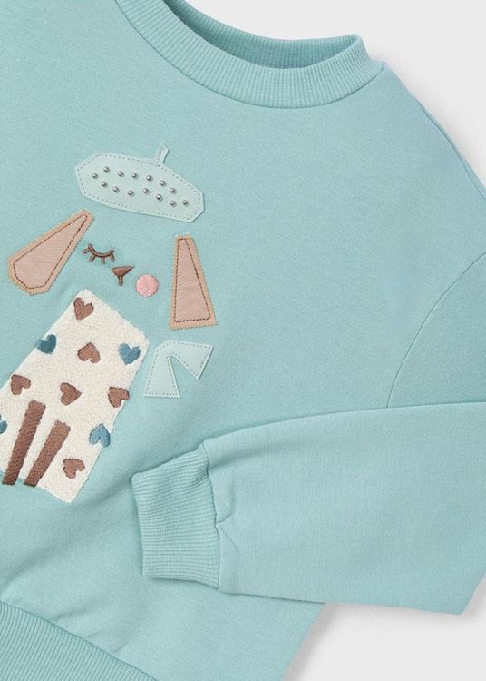 Mayoral Kids Embroidered pullover (6D.4479/Jade) - WeekendMode