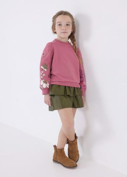 Mayoral Kids Embroidered pullover (6G.4403/Orchid) - WeekendMode