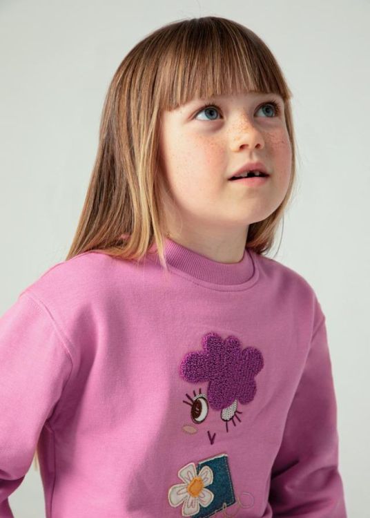 Mayoral Kids Embroidered pullover (6H.4482/Camellia) - WeekendMode