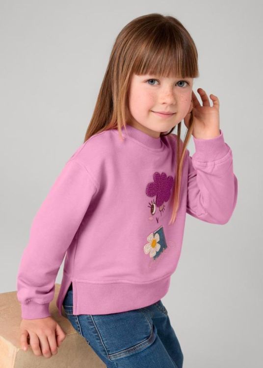 Mayoral Kids Embroidered pullover (6H.4482/Camellia) - WeekendMode