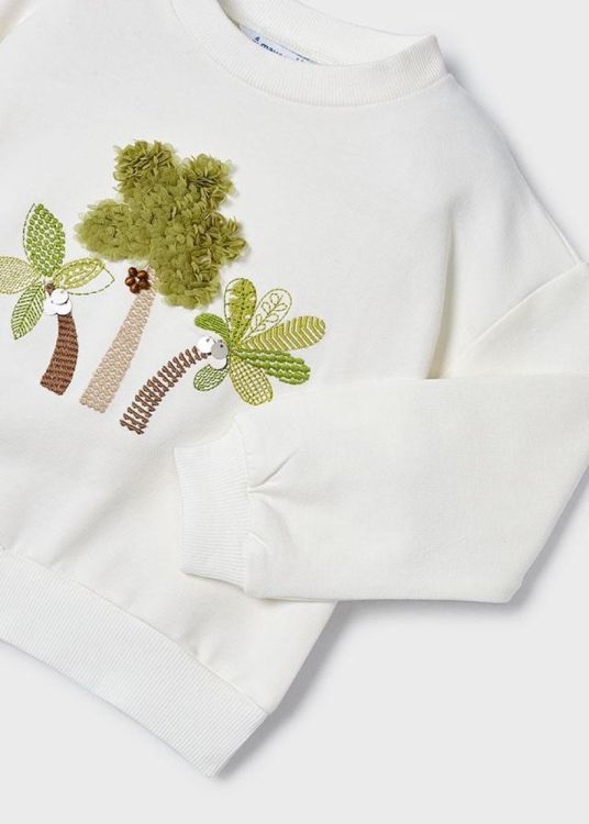 Mayoral Kids Embroidered pullover (6G.3469/Natural) - WeekendMode