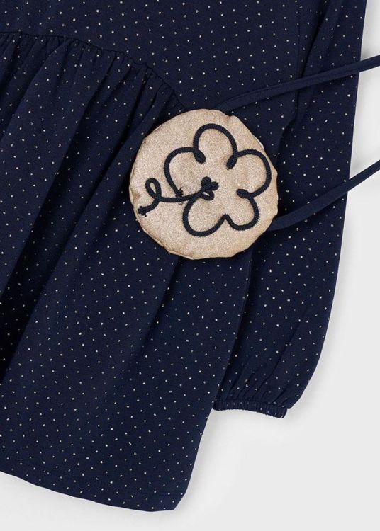 Mayoral Kids Fleece dress (6M.4926/Blauw) - WeekendMode