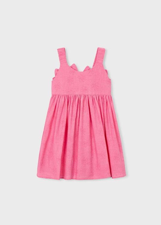 Mayoral Kids Flowers jacquard dress (3925/Geranium) - WeekendMode