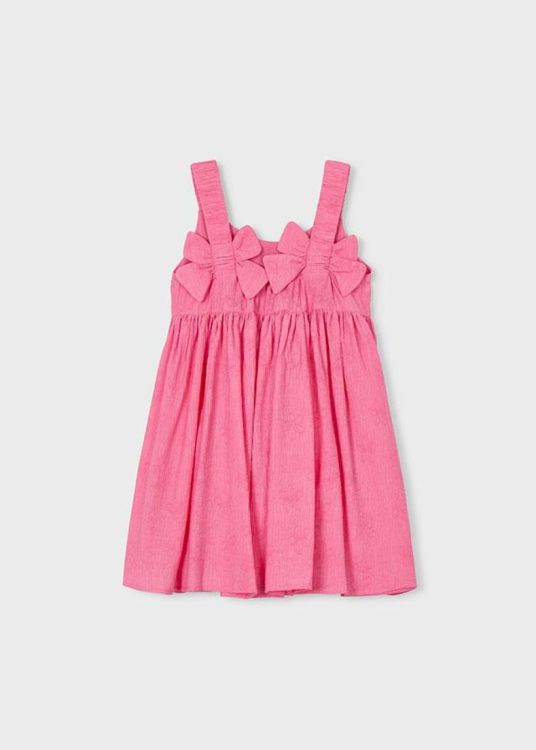 Mayoral Kids Flowers jacquard dress (3925/Geranium) - WeekendMode