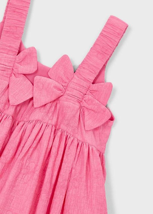 Mayoral Kids Flowers jacquard dress (3925/Geranium) - WeekendMode