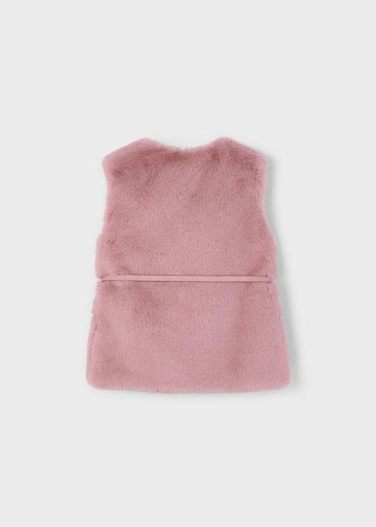 Mayoral Kids Fur vest with belt (6K.4315/Roze) - WeekendMode
